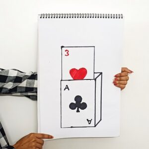 MENTALISM RISING CARD PREDICTION MAGIC / MENTALIST RISING CARD PREDICTION PAD