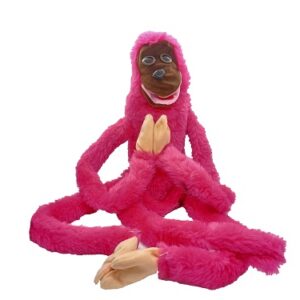 VENT MONKEY PUPPET (PINK) / VENTRILOQUISM TALKING PUPPET