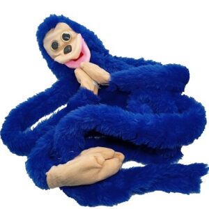 VENT MONKEY PUPPET (BLUE) / VENTRILOQUISM TALKING PUPPET