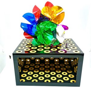 BLACK MYSTICAL BOX MAGIC TRICK / DOVE PRODUCTION BOX / FLOWER MIRROR BOX MAGIC