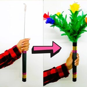 FIRE TORCH TO BOUQUET MAGIC TRICK / FIRE TO FLOWER STICK MAGIC / FLAME TO FLOWER MAGIC
