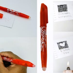 HEAT VANISH PEN MAGIC (RED) / HEAT VANISHING WRITTING PEN TRICK