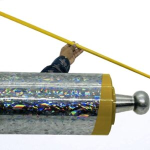 YELLOW Appearing Cane Magic (Metal) / EXTENDABLE Staff Magic Trick
