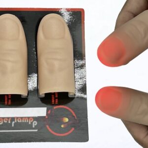 RED Large Thumb TIP Light Magic (Set of 2) / DELIGHTING Thumb Finger Magic Trick