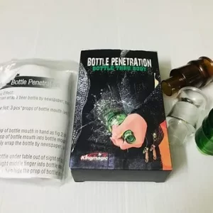 BOTTLE PENETRATION MAGIC TRICK / BOTTLE THROUGH BELLY MAGIC (SET OF 3 GIMMICK BOTTLE HEADS)