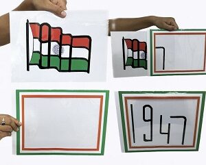 1947 TV CARD FRAME MAGIC TRICK (JUMBO) / NATIONAL COLOR IT MAGIC