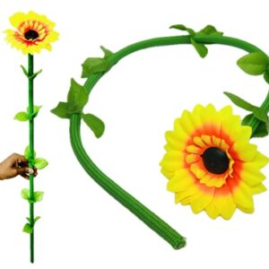 SUN FLOWER STIFF ROPE MAGIC TRICK / SUN FLOWER ROPE TO STICK MAGIC