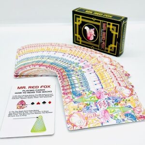 MR.RED FOX MARKED CARD DECK MAGIC TRICK (1PC) / CHEATING MARK CARD MAGIC