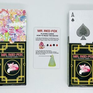 MR.RED FOX MARKED CARD DECK MAGIC TRICK (SET OF 2) / CHEATING MARK CARD MAGIC