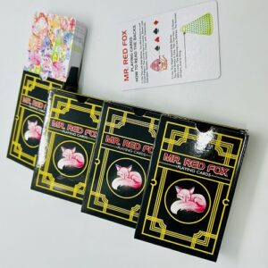 MR.RED FOX MARKED CARD DECK MAGIC TRICK (SET OF 4) / CHEATING MARK CARD MAGIC
