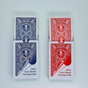 Marked Playing Card Bicycle Design Set of 2 (Blue & Red) / SPY Mark Bicycle Card Packet (Plastic Deck)