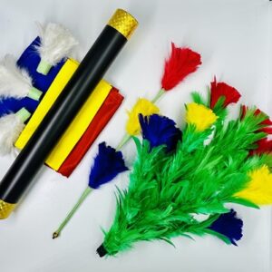 FUNGUS PRO PLUS FEATHER MAGIC TRICK / COLOR FUNGUS TO FLOWER BOUQUET MAGIC TRICK