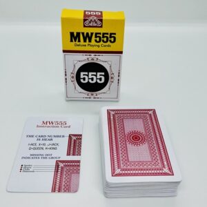 MW555 MARK CARD DECK MAGIC TRICK (RED) / MARKED PLAYING CARD / CERATING 555 PLAYING CARD