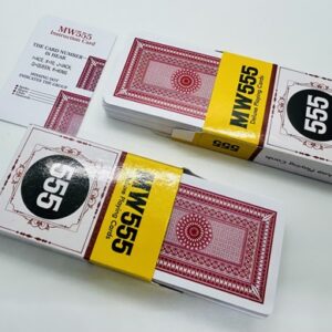 MW555 MARK CARD DECK MAGIC TRICK SET OF 2 PCS (RED) / MARKED PLAYING CARD / CERATING 555 PLAYING CARD