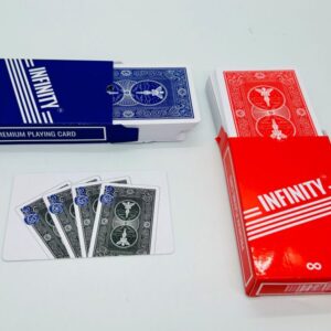 INFINITY MARK MAGIC PLAYING CARD DECK SET OF 2 (RED & BLUE) / INFINITY CHEATING PLAYING MARKED CARD