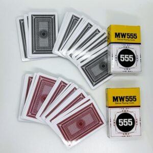 MW555 MARK CARD DECK MAGIC TRICK SET OF 2 PCS (RED & BLACK) / MARKED PLAYING CARD / CERATING 555 PLAYING CARD