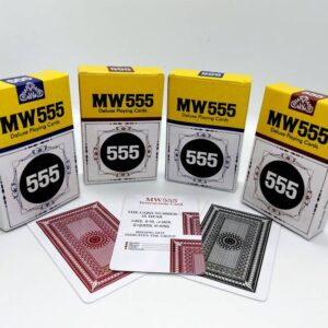 MW555 MARK CARD DECK MAGIC TRICK SET OF 4 PCS (RED & BLACK) / MARKED PLAYING CARD / CERATING 555 PLAYING CARD