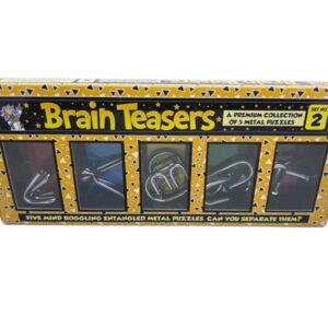 BRAIN TEASERS SET NO 2 ( 5 METAL BRAIN PUZZLES)