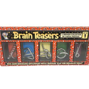 BRAIN TEASERS SET NO 1 ( 5 METAL BRAIN PUZZLES)