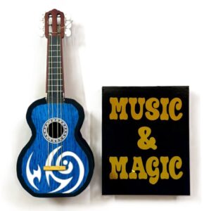 MUSIC & MAGIC BOOK / GUITAR FROM BOOK MAGIC TRICK