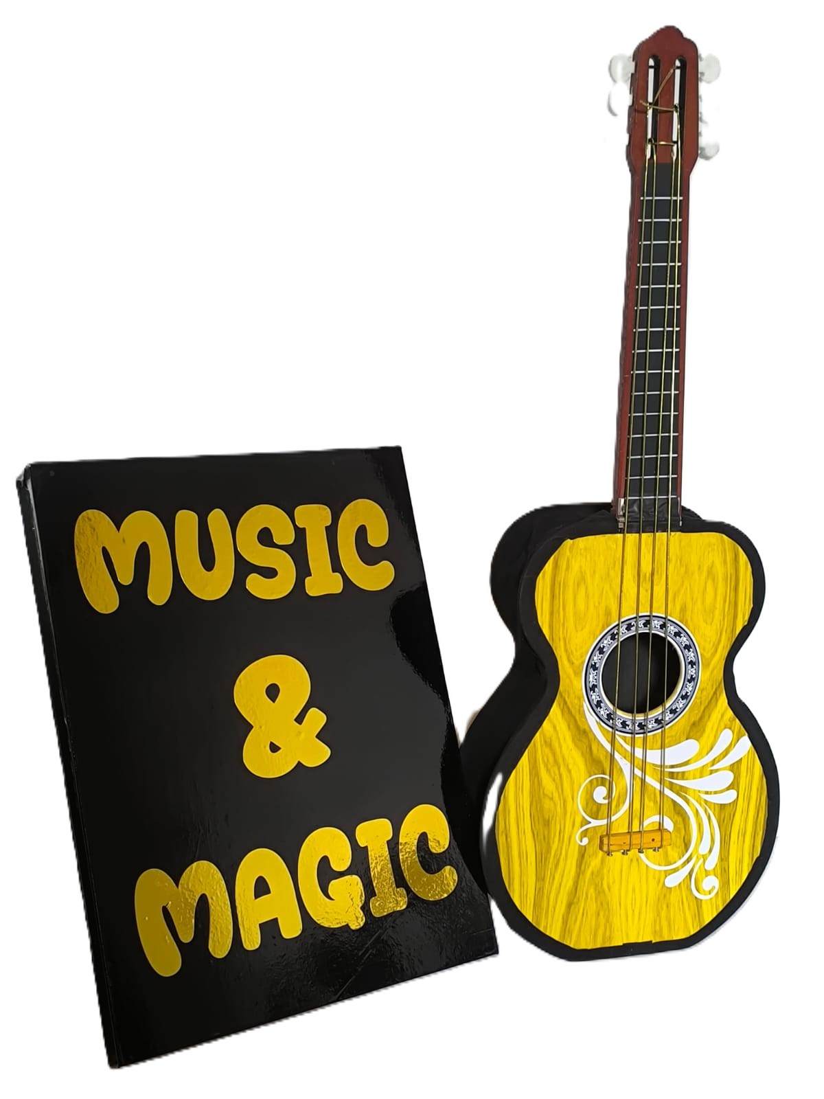 MUSIC & MAGIC BOOK / GUITAR FROM BOOK MAGIC TRICK - Image 4