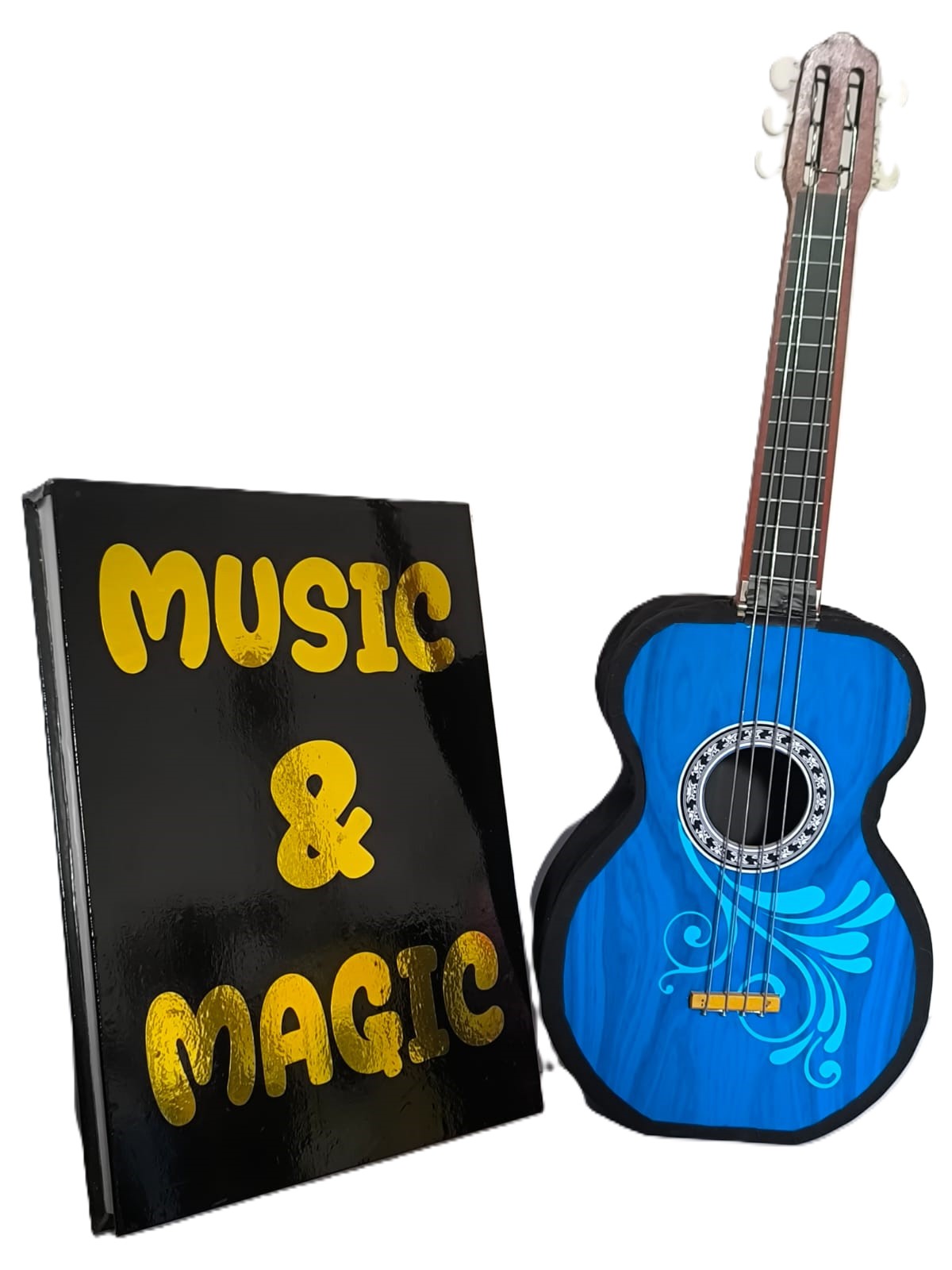 MUSIC & MAGIC BOOK / GUITAR FROM BOOK MAGIC TRICK - Image 5