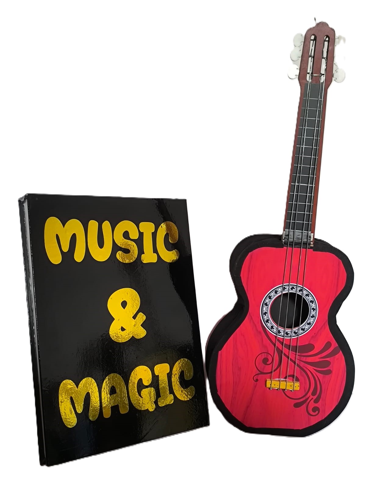 MUSIC & MAGIC BOOK / GUITAR FROM BOOK MAGIC TRICK - Image 6