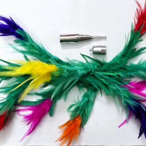 VANISHING CANE TO FLOWER MAGIC TRICK (STEEL) / CANE TO PLUMES MAGIC